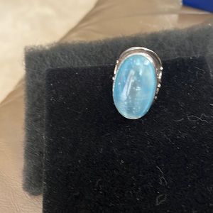 Large turquoise stone Cocktail Ring